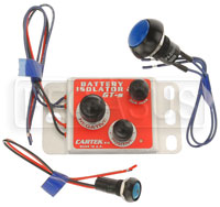 Комплект изолятора аккумулятора Cartek GT с синей внешней кнопкой